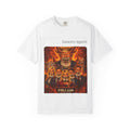 All Lies Illustration T-shirt | Fiery Demon Portrait, Group Faces